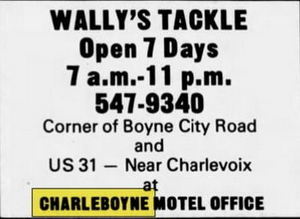 Charleboyne Motel - Nov 1983 Ad